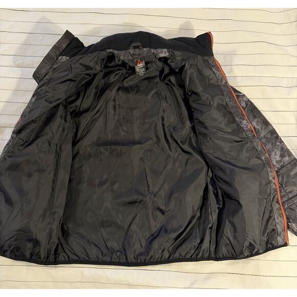 Gerry | Kids Black Gray Abstract Camo Winter Puffy Jacket - Sz Large 14/16 - Picture 2 of 5